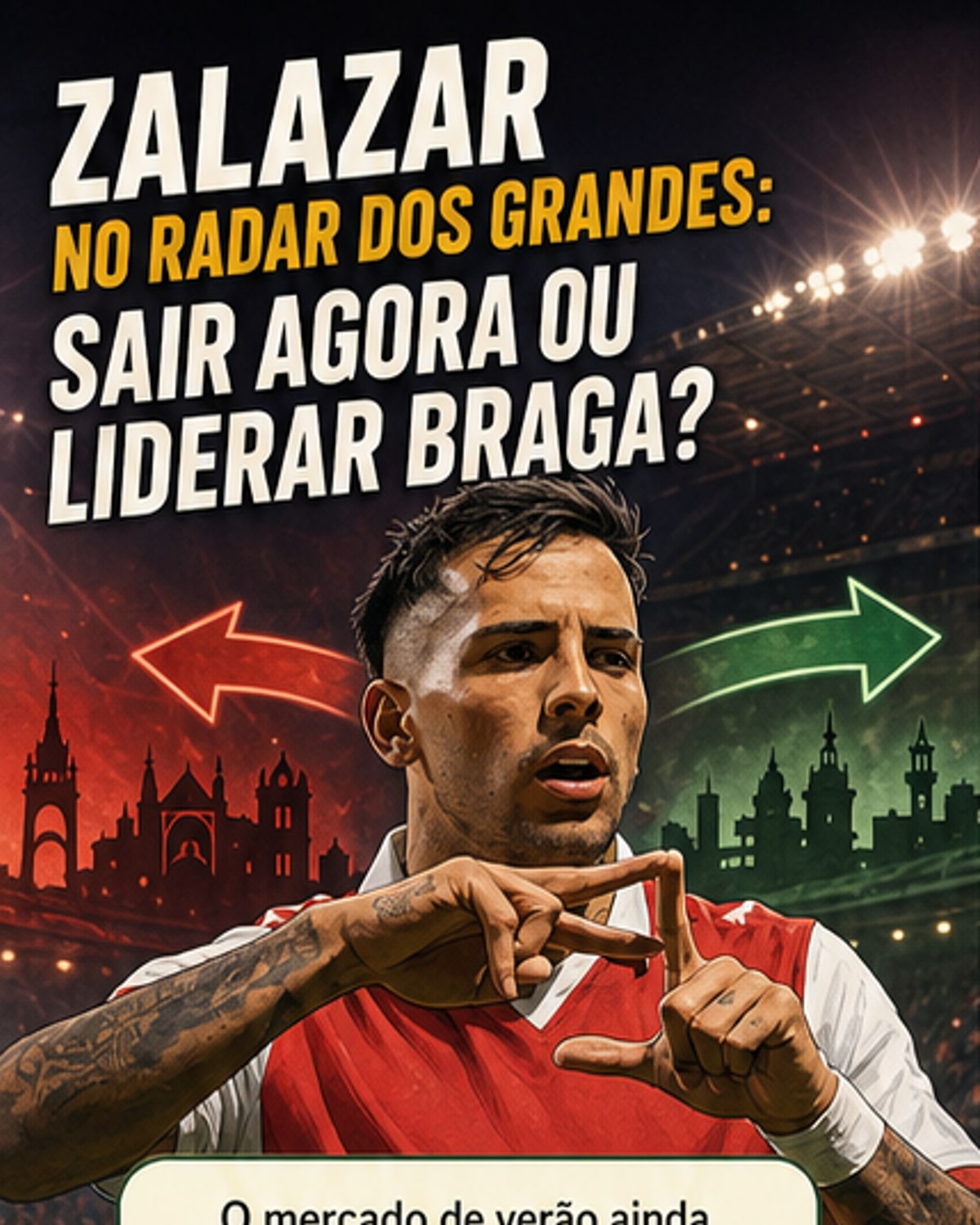 Zalazar entre Benfica e Sporting: futuro em aberto