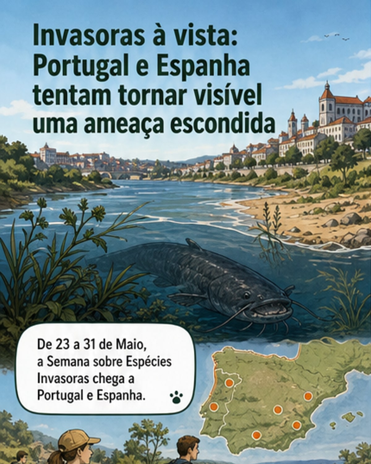 Espécies invasoras em foco na Península