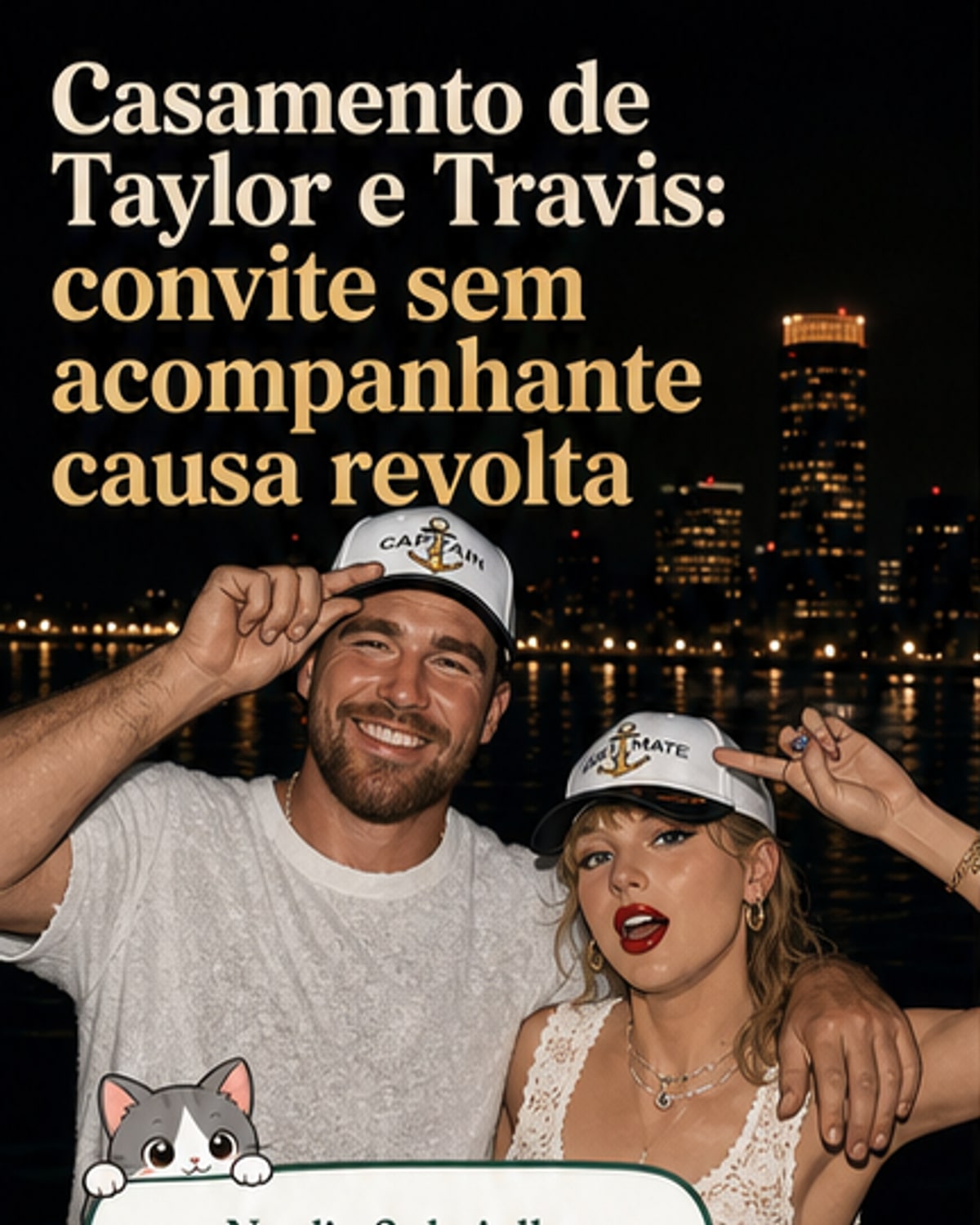 Sem acompanhante no casamento de Taylor Swift