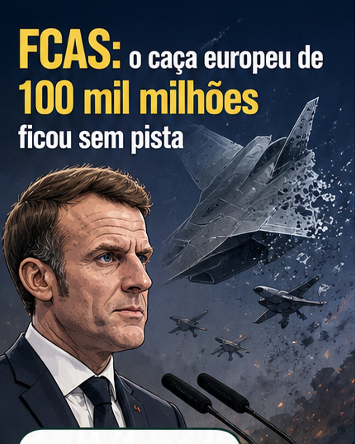 França e Alemanha cancelam caça de 6.ª geração
