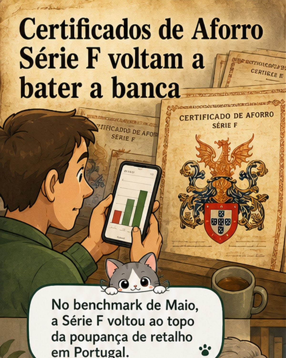 Certificados de Aforro vencem bancos em rentabilidade
