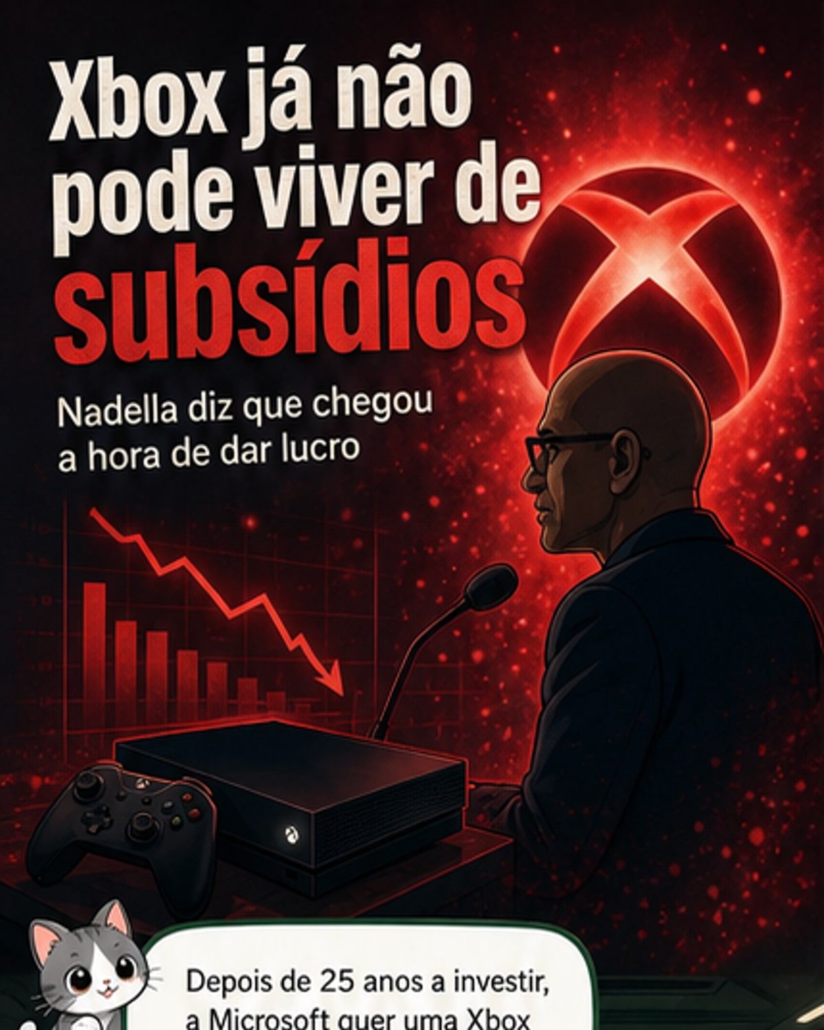 Xbox precisa de ser lucrativa, diz CEO