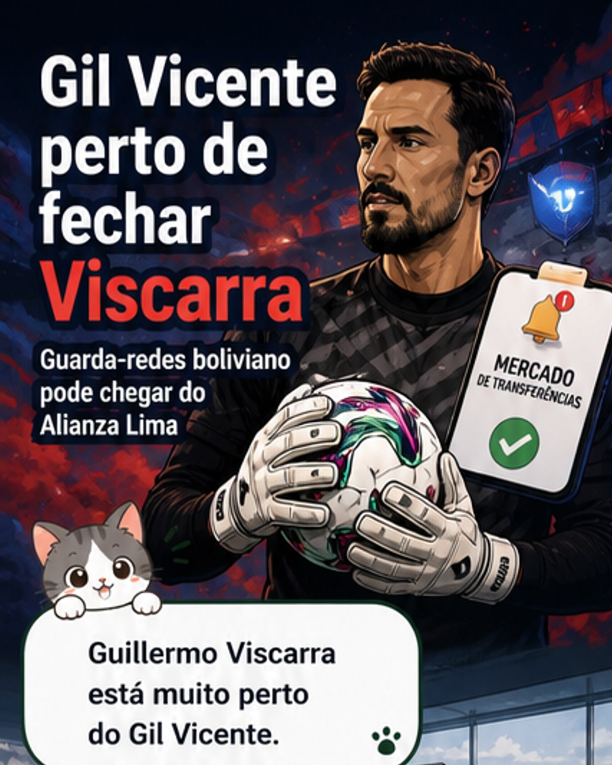 Gil Vicente perto de fechar com guarda-redes boliviano