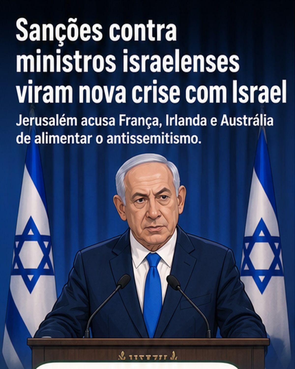 Israel acusa França de alimentar antissemitismo