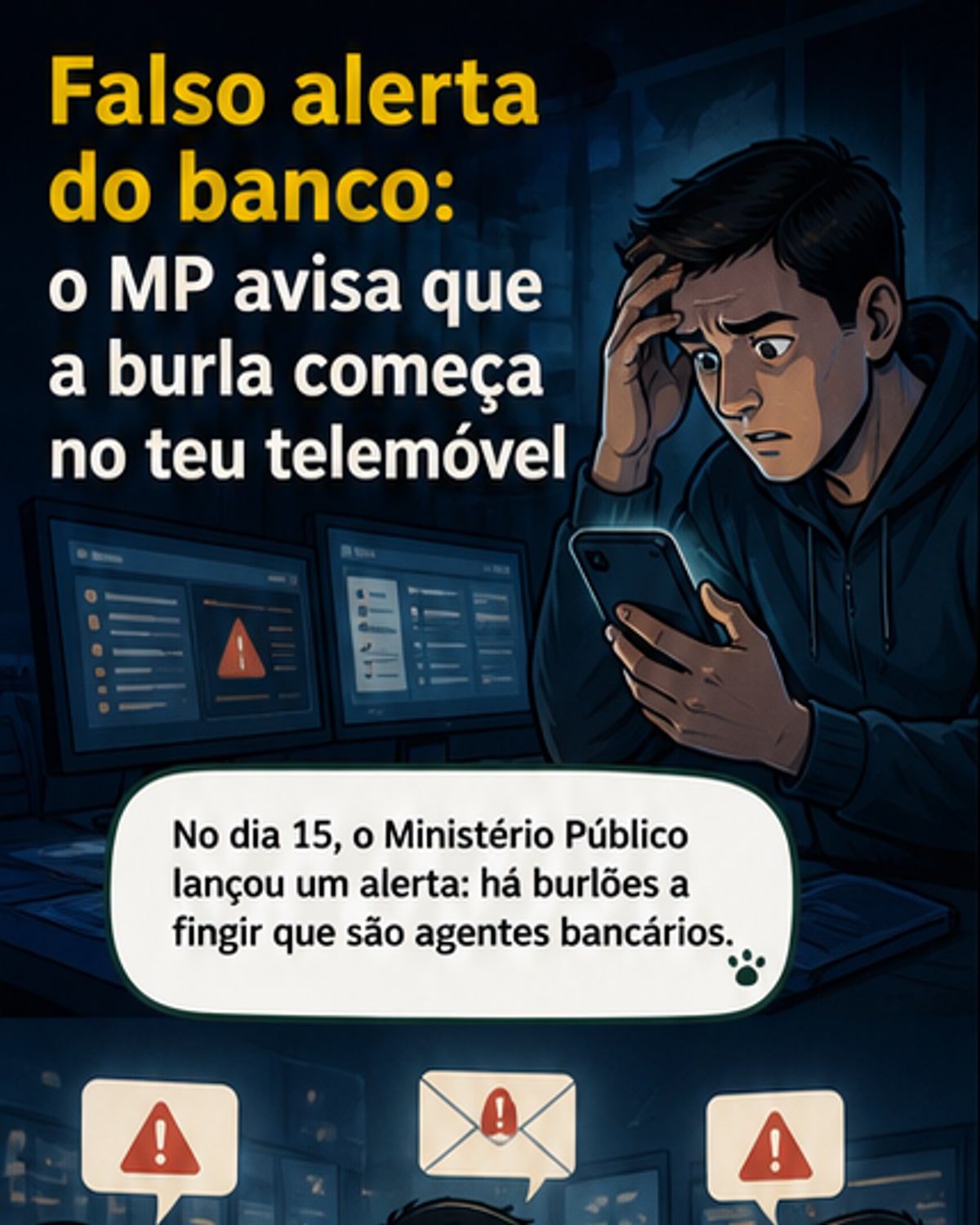 MP alerta: golpe bancário mais complexo