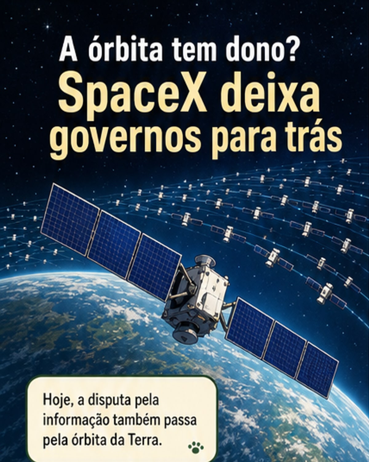 EUA dominam órbita com 10 mil satélites da SpaceX