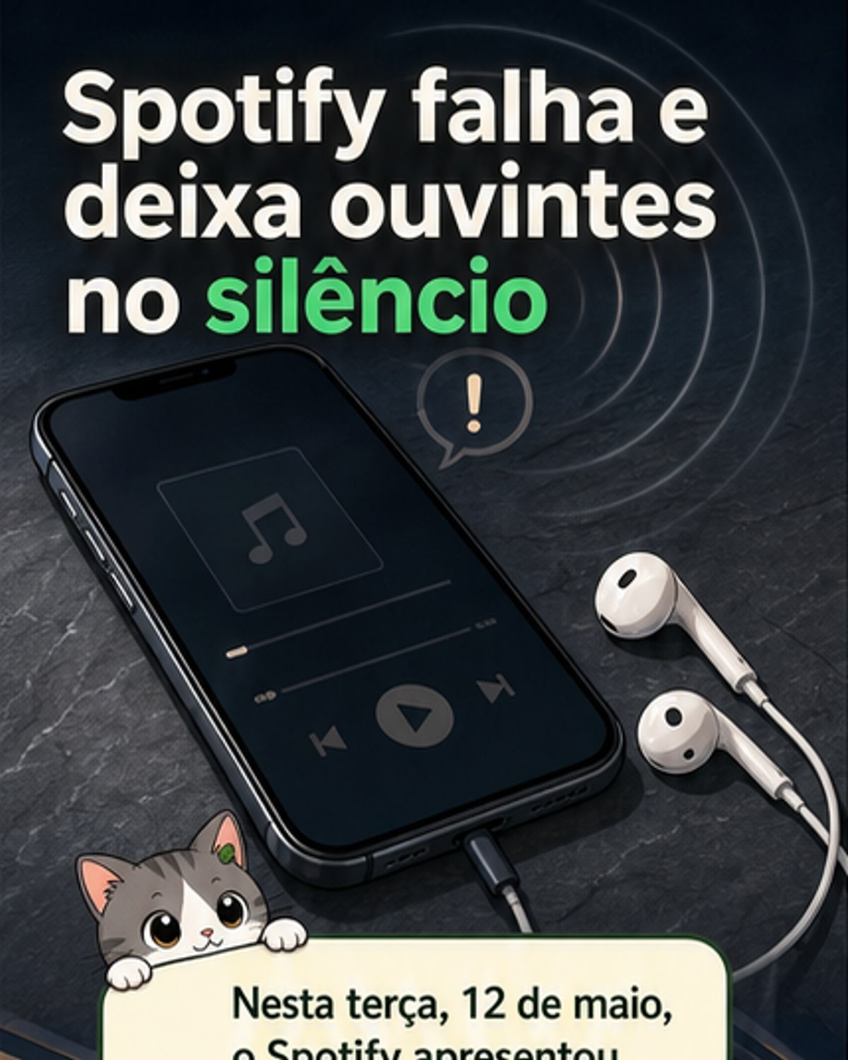 Spotify fora do ar nesta terça