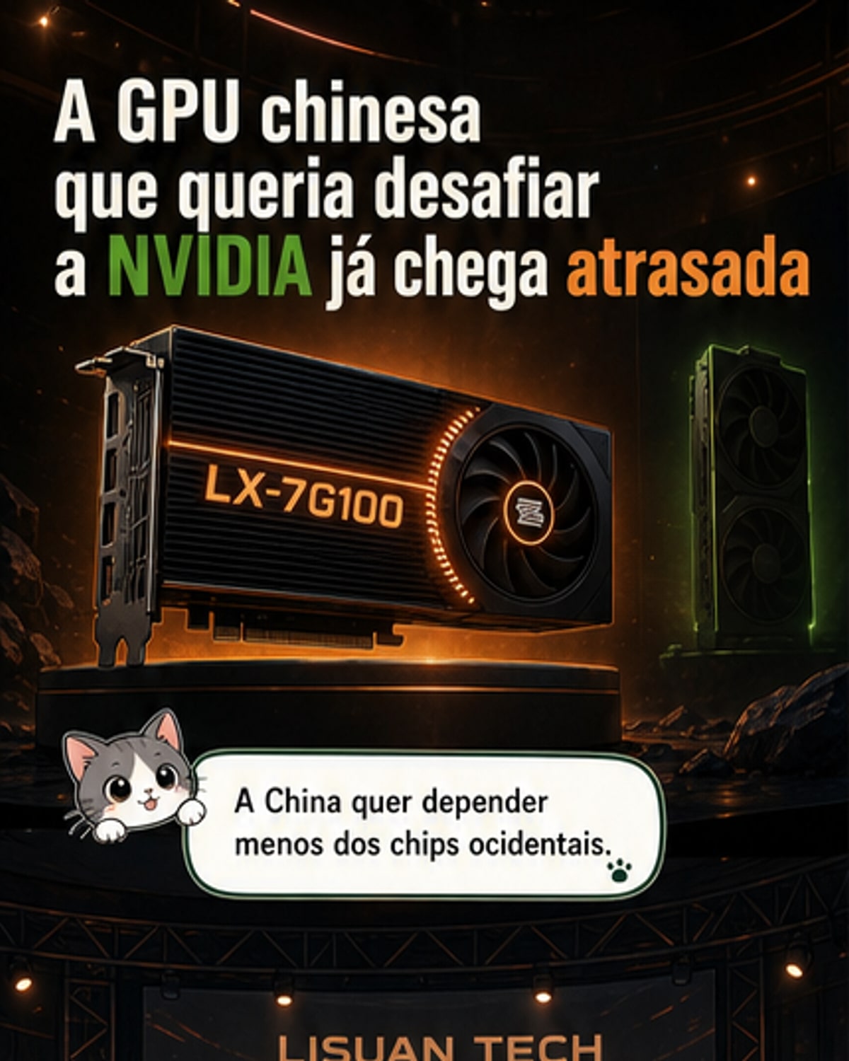 China lança GPU para rivalizar com NVIDIA