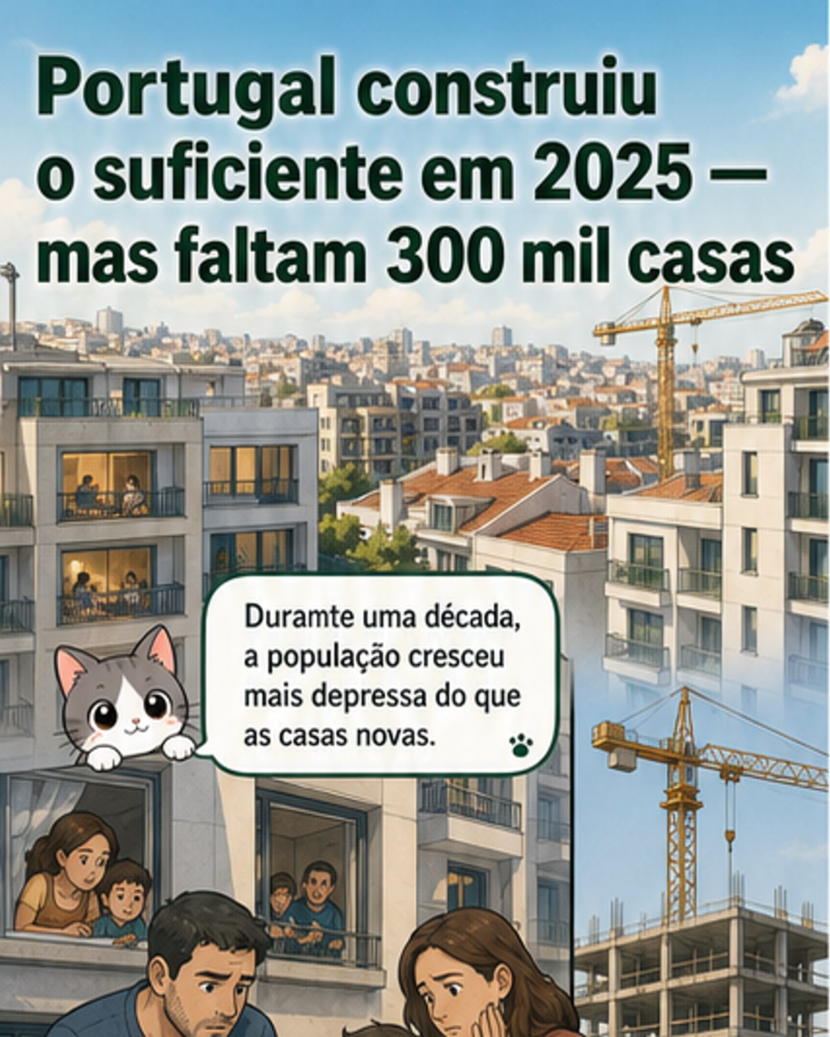 Portugal inverte défice habitacional