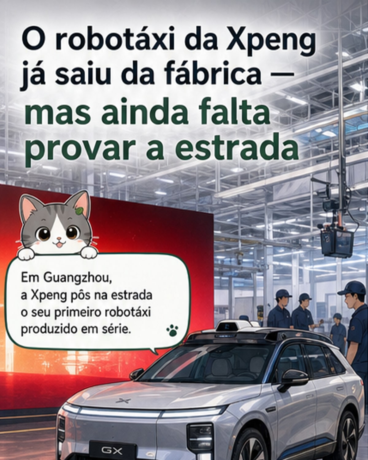Xpeng lança primeiro robotáxi em série
