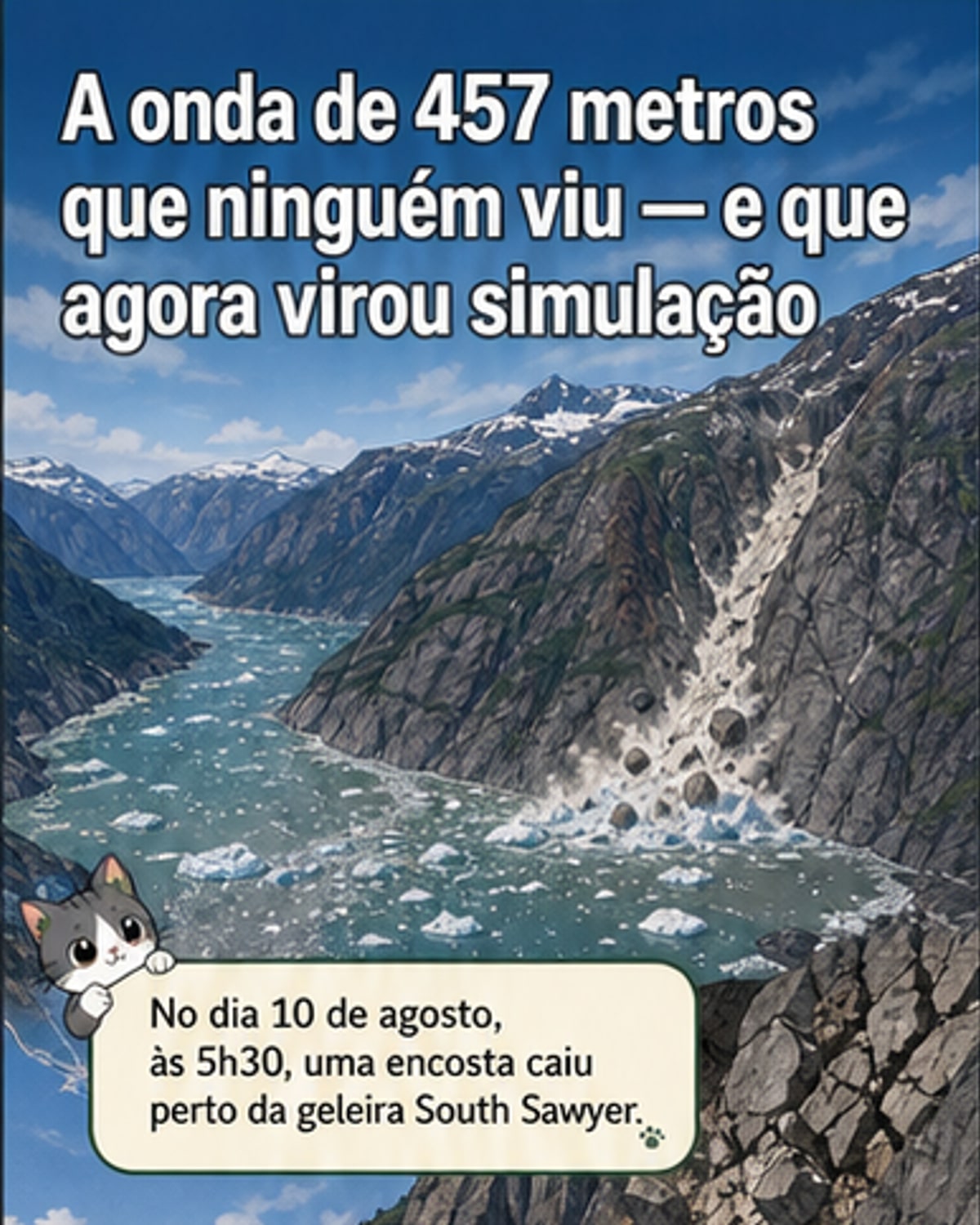 Simulação mostra megatsunami do Alasca