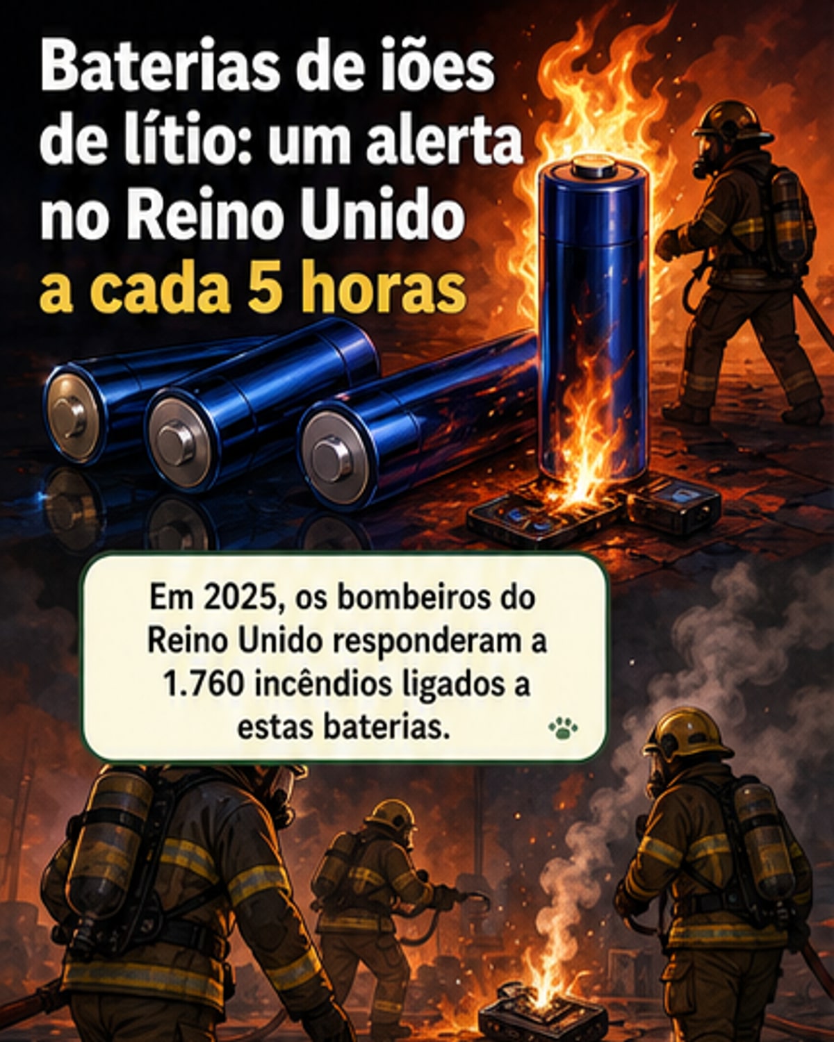 Um incêndio a cada 5 horas