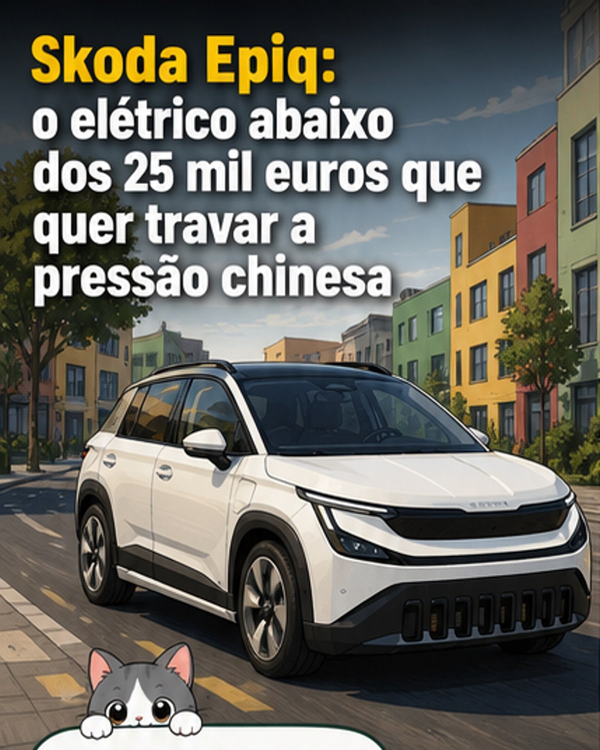 Skoda lança Epiq, SUV elétrico por menos de €25 mil
