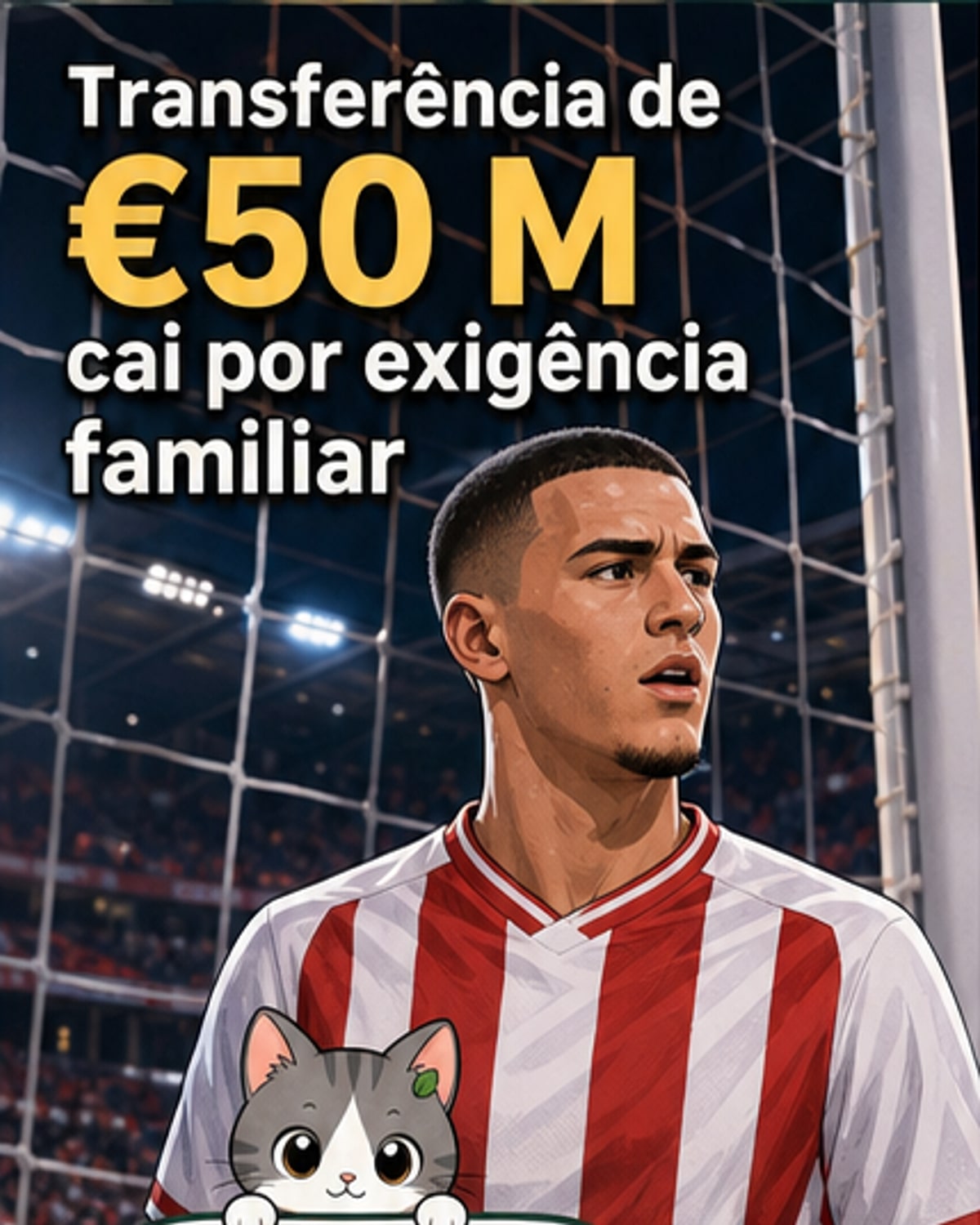 Transferência de €50M cai por exigência familiar