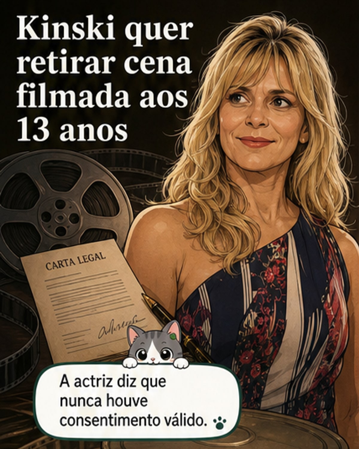 Kinski quer apagar cena de 13 anos