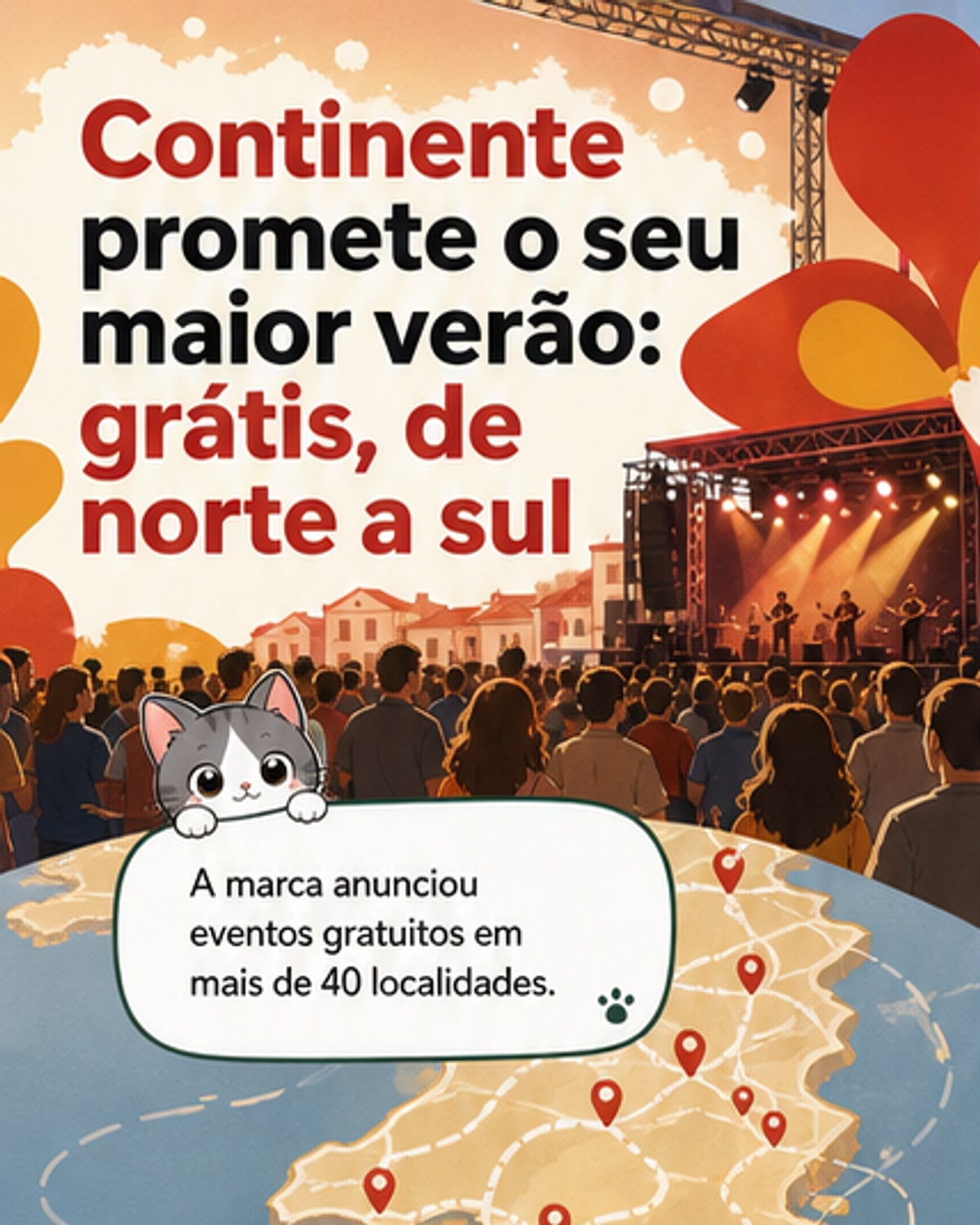 Continente anuncia verão com Mariza e eventos gratuitos
