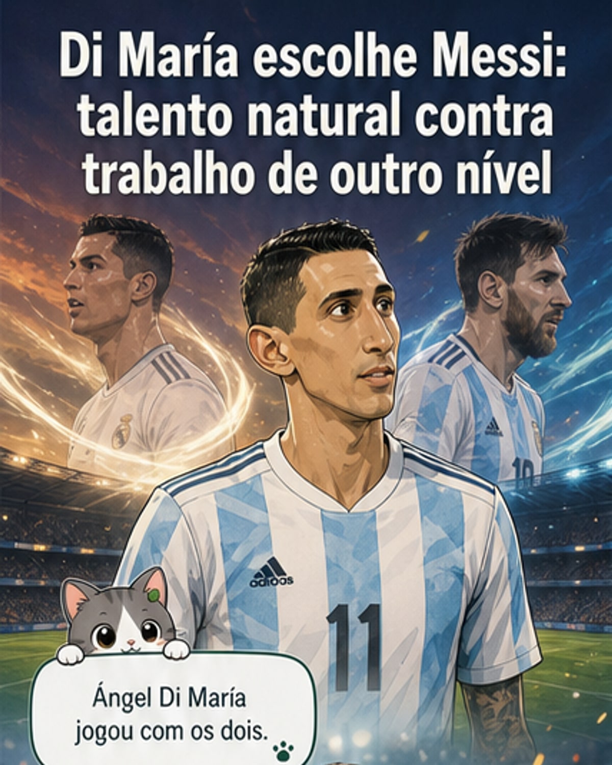 Di María escolhe Messi por talento natural