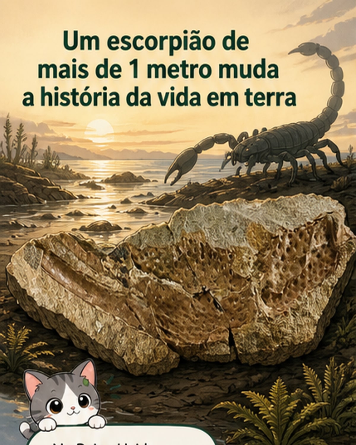 Escorpião de 1 metro viveu antes dos dinossauros