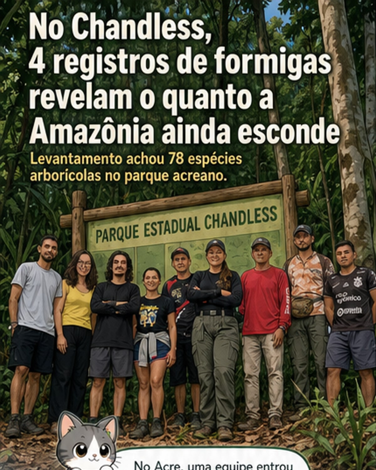 4 novas espécies de formigas na Amazônia