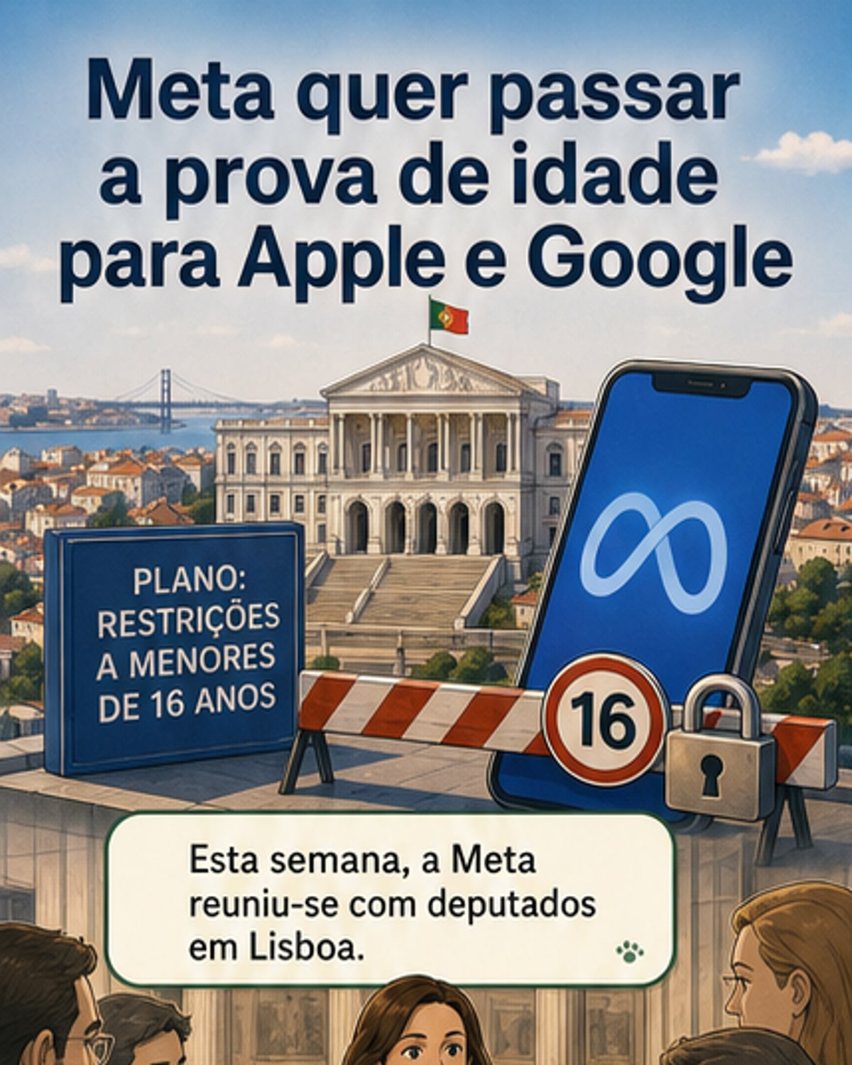 Meta quer que Apple e Google verifiquem idade