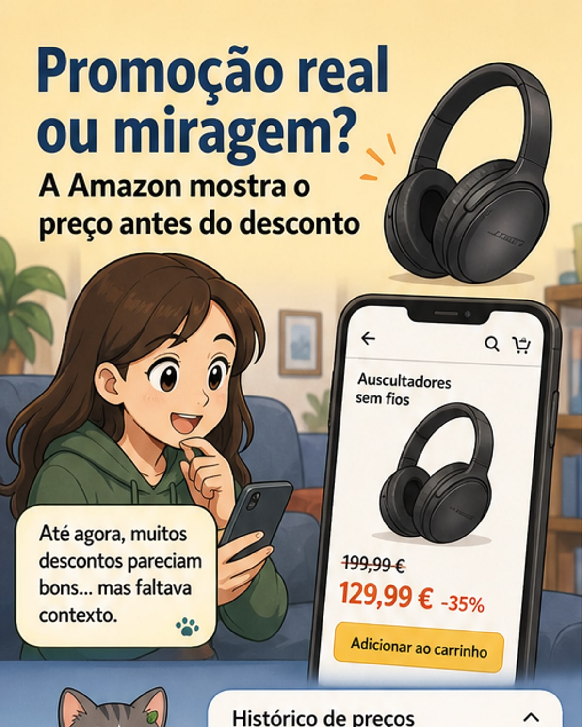 Amazon mostra histórico de preços por 1 ano