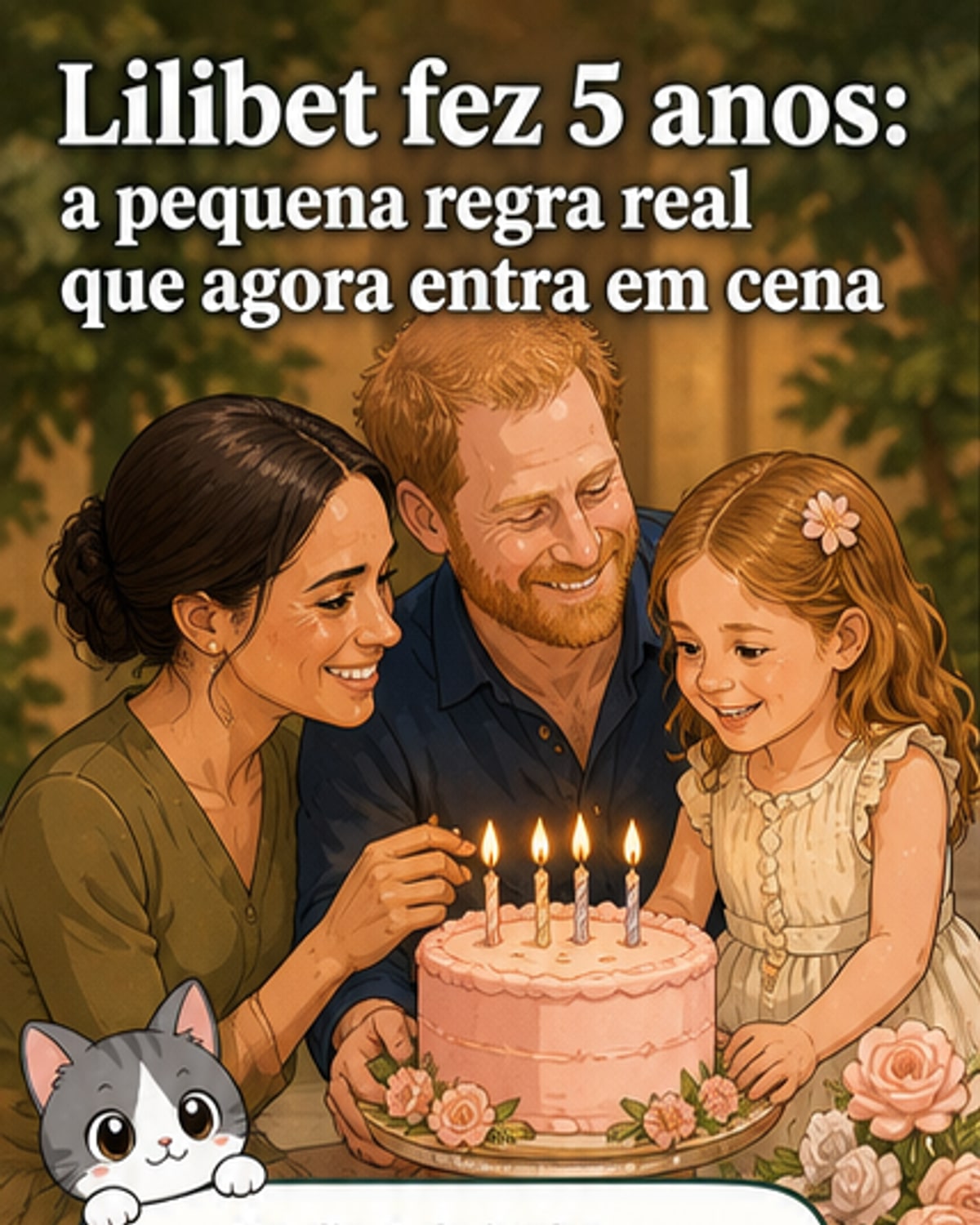 Lilibet completa 5 anos e entra em nova fase real