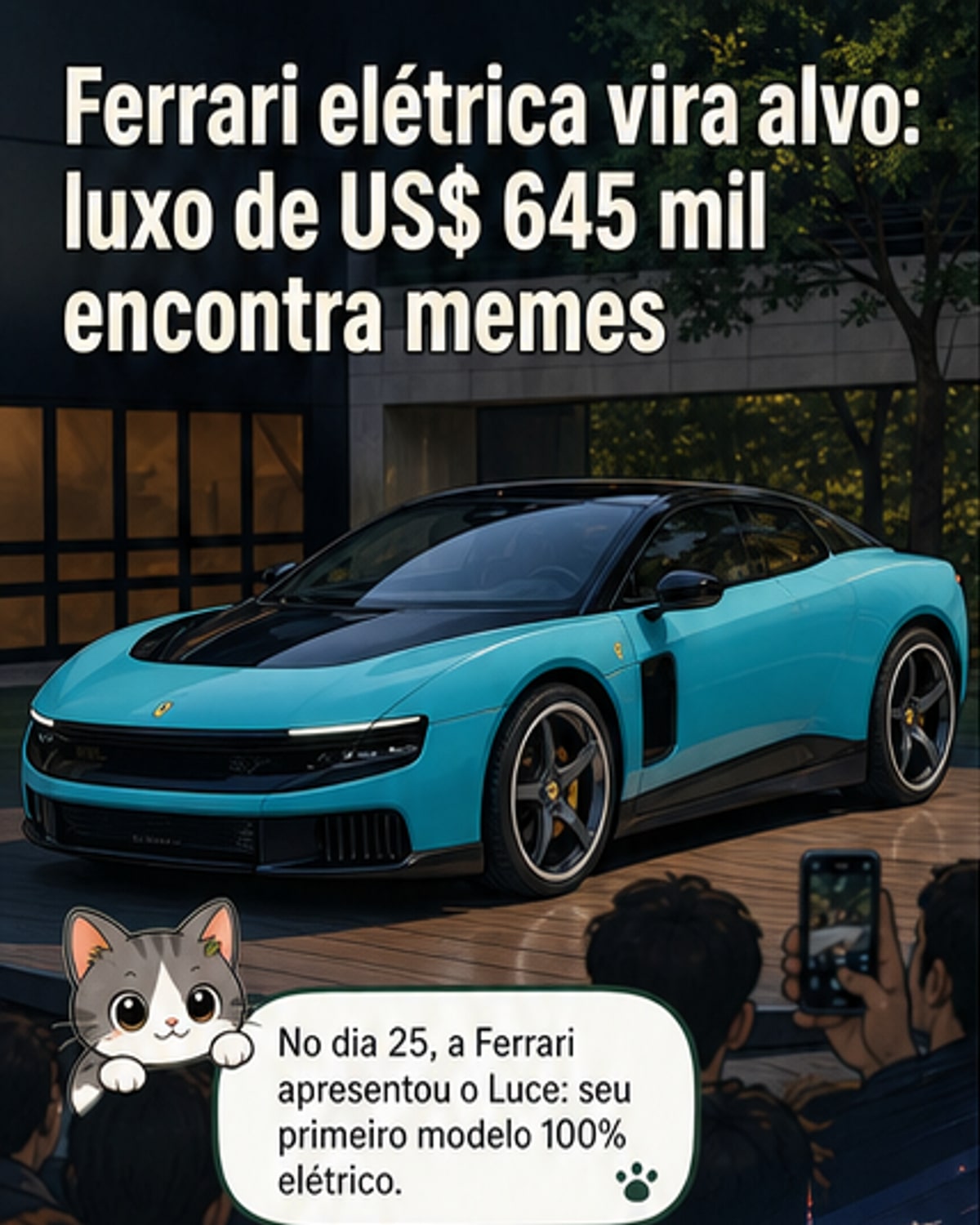 Ferrari Luce vira piada nas redes