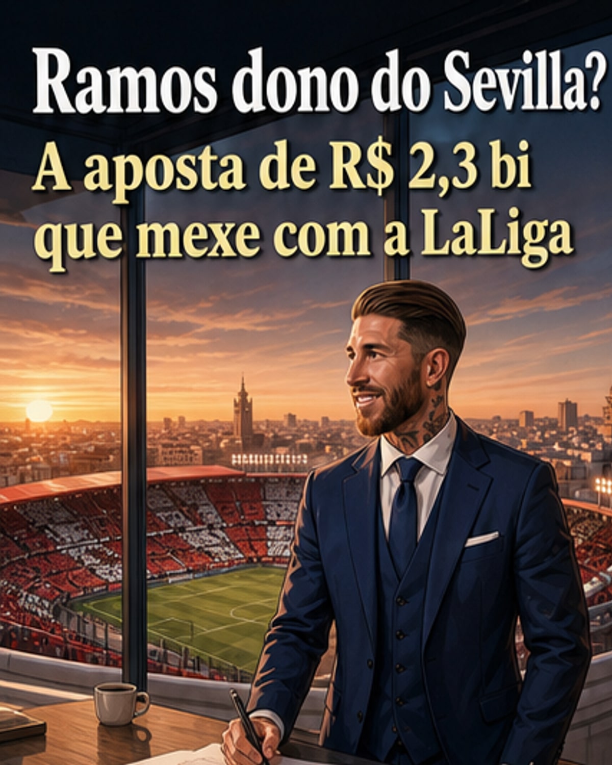 Sérgio Ramos compra o Sevilla por R$ 2,3 bi