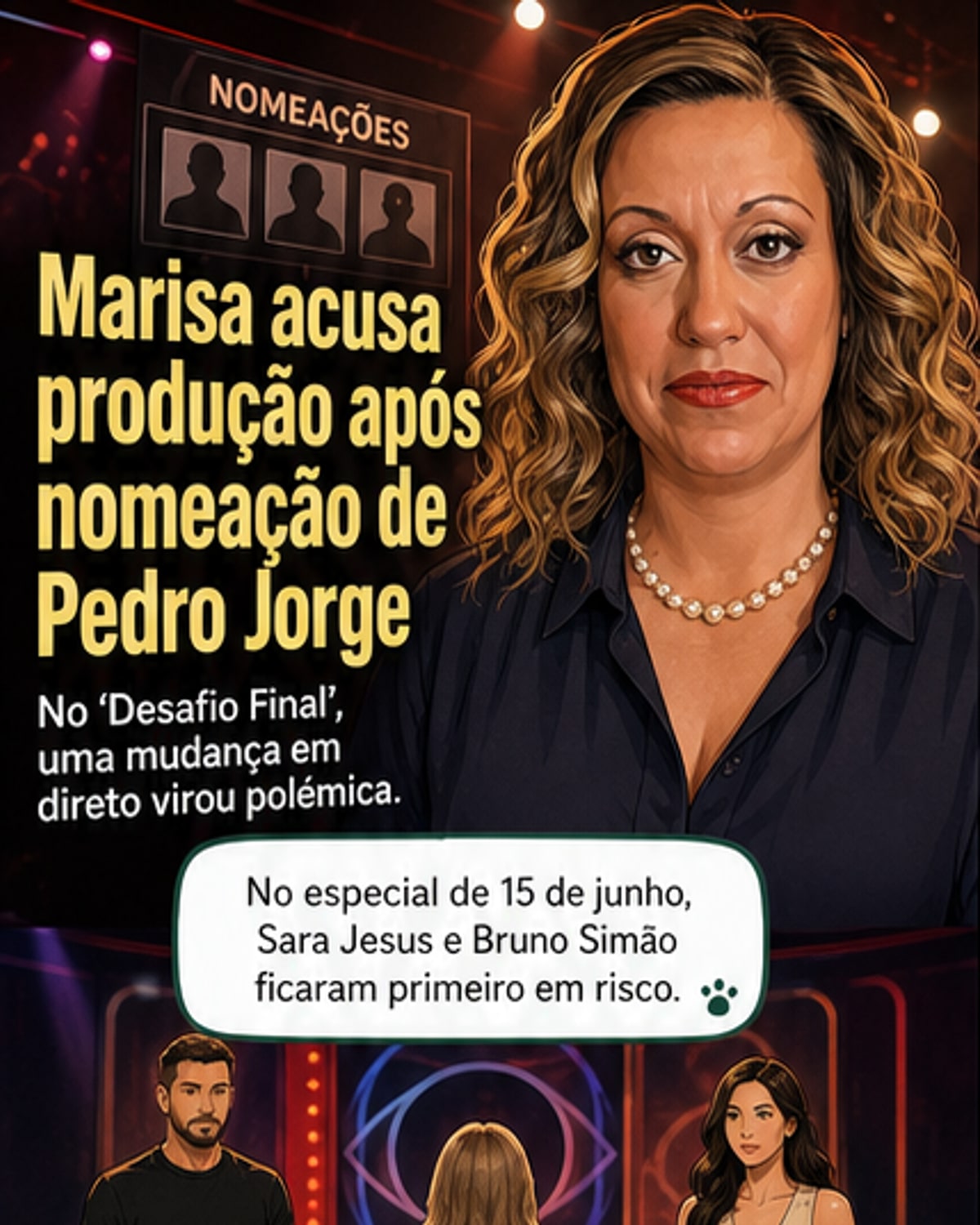 Marisa Pires critica produção do 'Desafio Final'