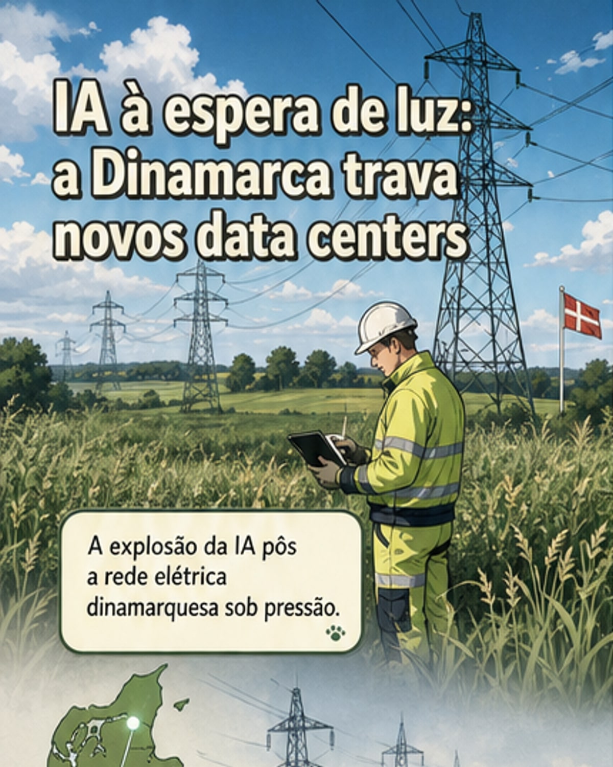 Dinamarca trava novos centros de dados