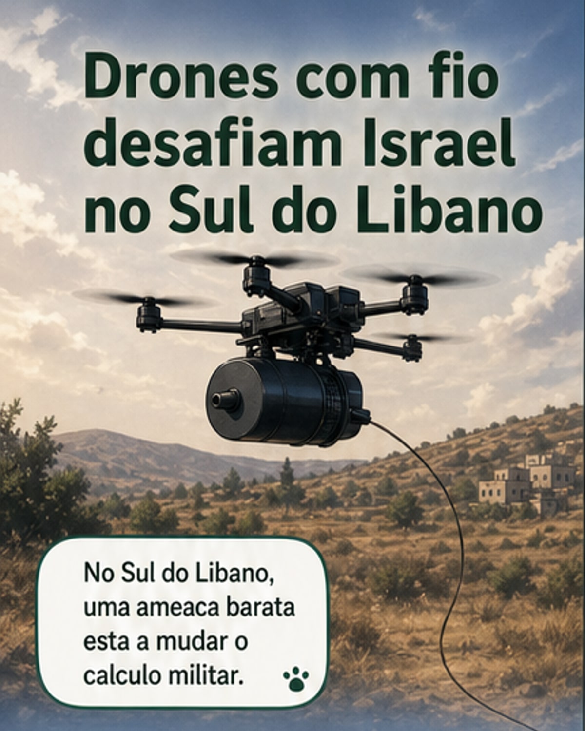 Drones com fibra ótica desafiam defesas israelitas