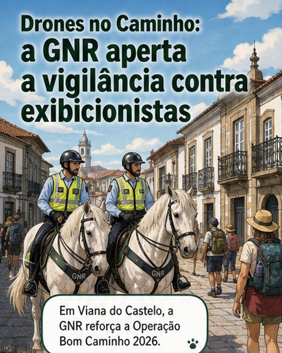 Drones vigiam o Caminho de Santiago