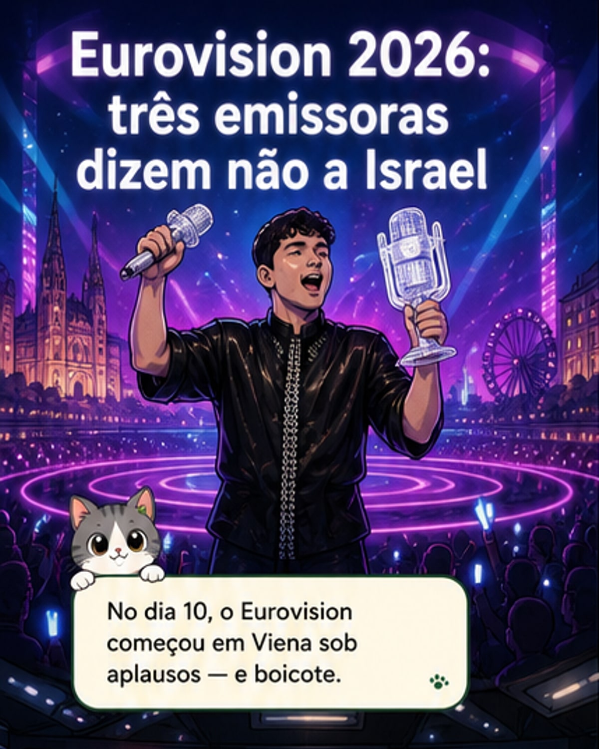 Três países boicotam Eurovision por Israel