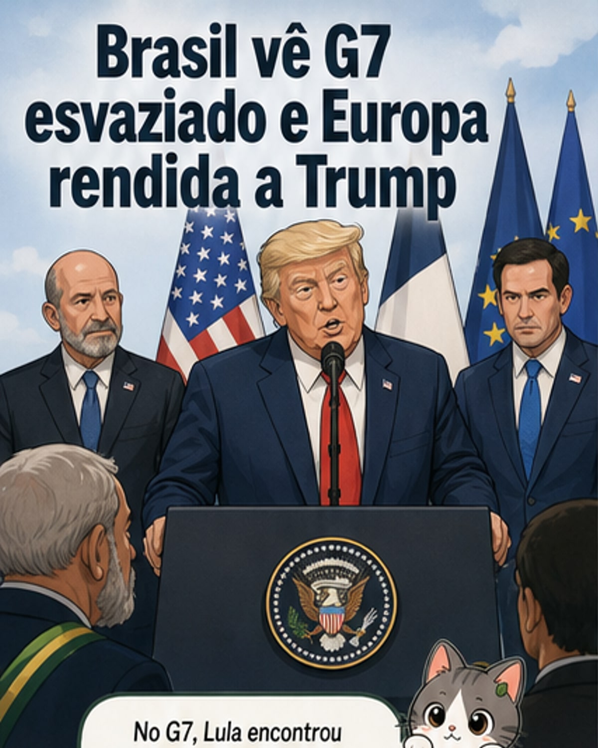 Brasil critica submissão da UE a Trump no G7
