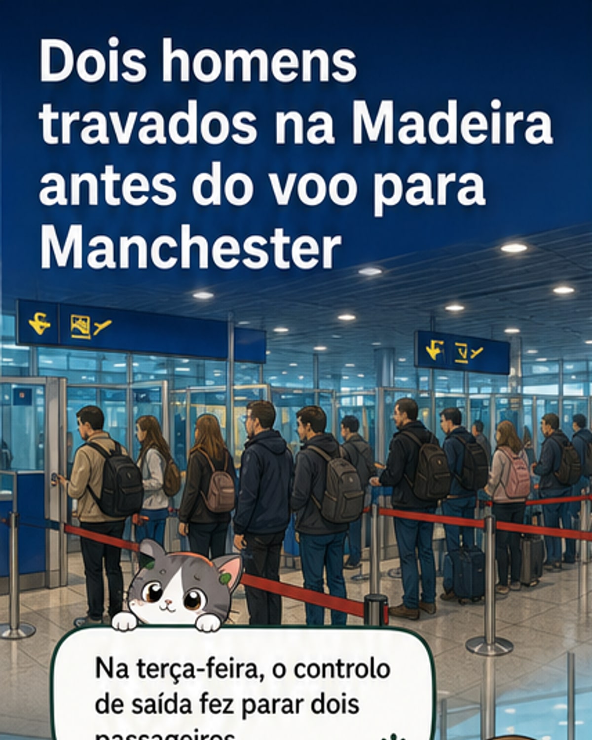 Imagem de arquivo da PSP no Aeroporto da Madeira, com destaque para um agente a verificar documentos durante controlo de fronteira.