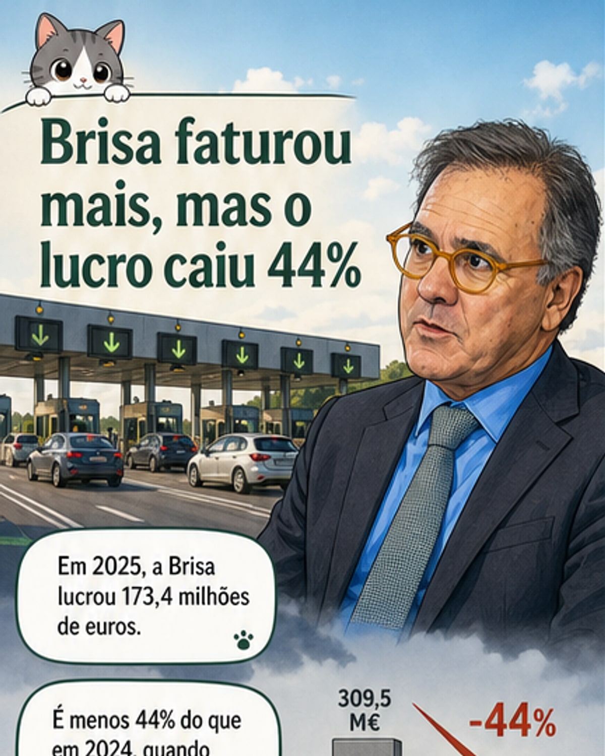 Lucro da Brisa cai 44%