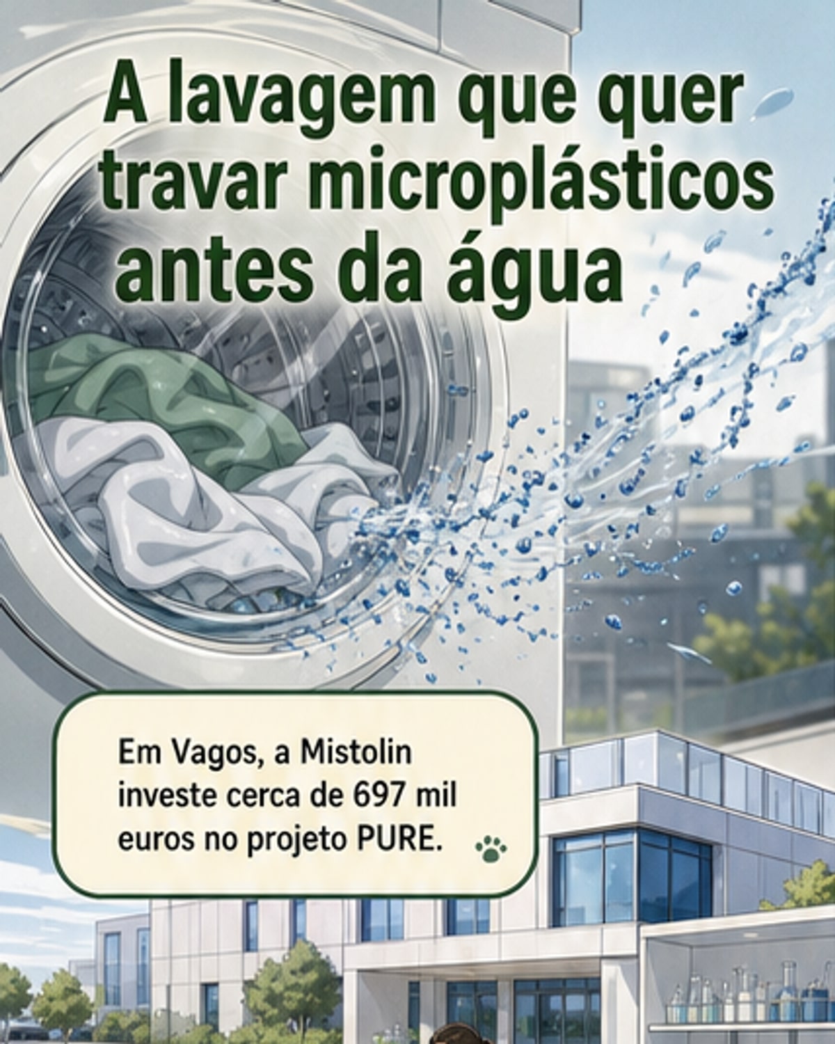 Empresa portuguesa cria detergente que protege tecidos e reduz microplásticos