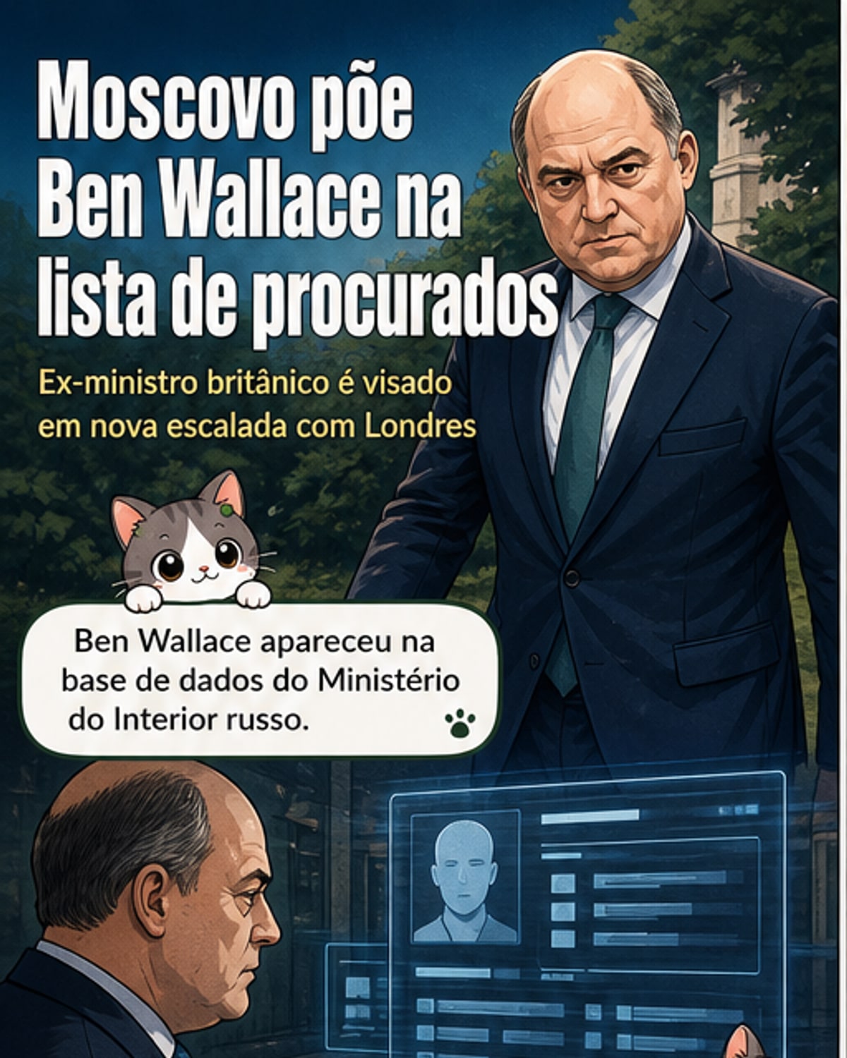 Rússia emite mandado contra ex-ministro britânico