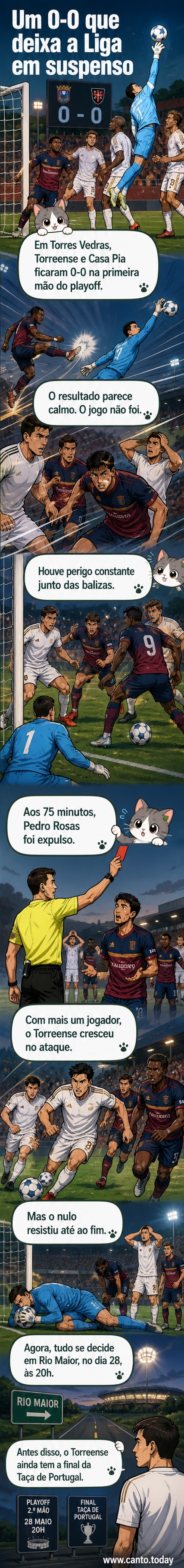 Dois jogadores de futebol disputam bola em campo gramado sob céu nublado, com torcida ao fundo e placar mostrando 0 a 0