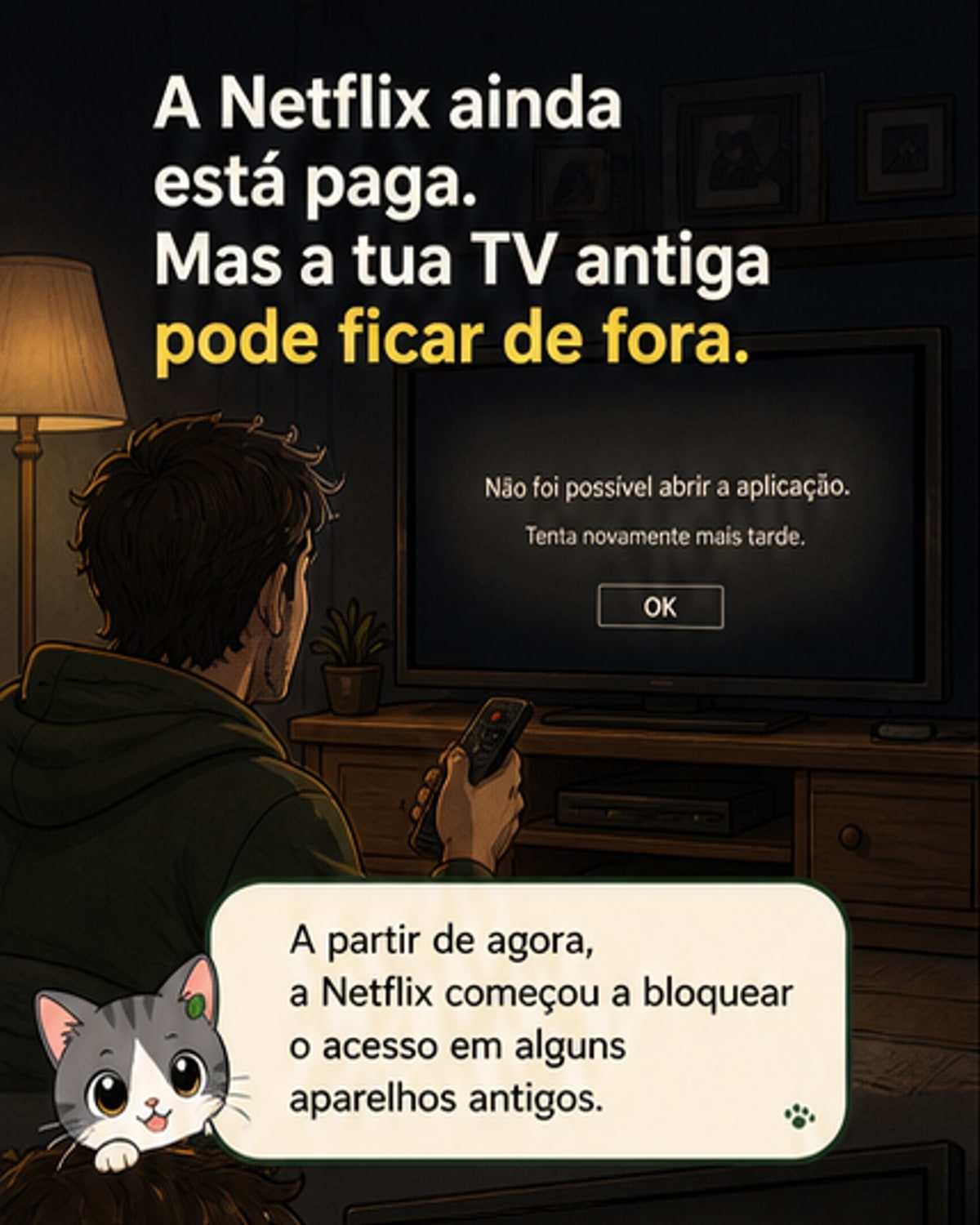 Netflix deixa de funcionar em TVs antigas
