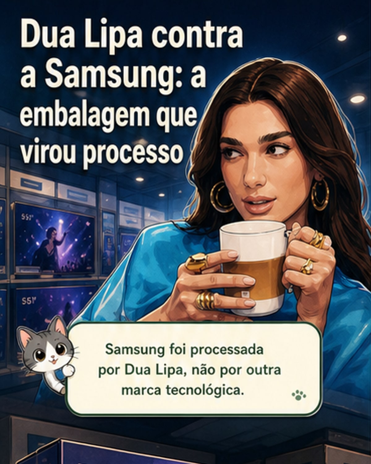 Dua Lipa processa Samsung por uso indevido de imagem