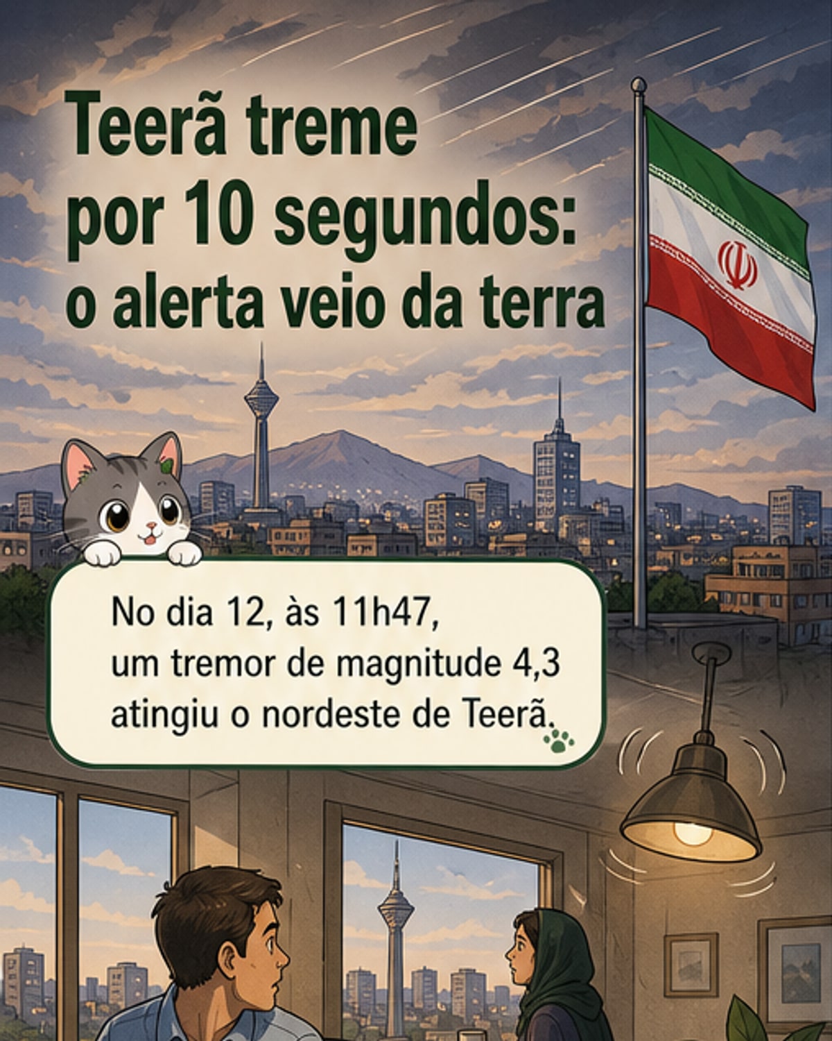 Terremoto atinge Teerã