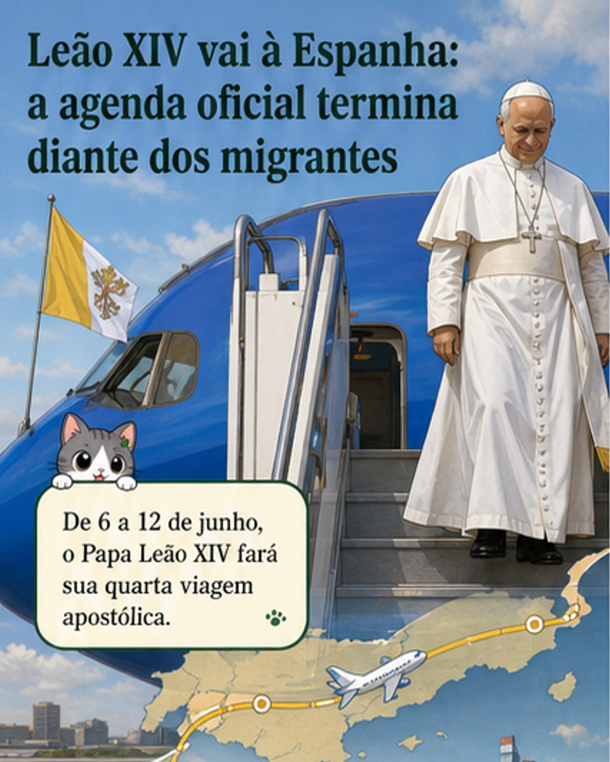 Papa visita migrantes nas Canárias