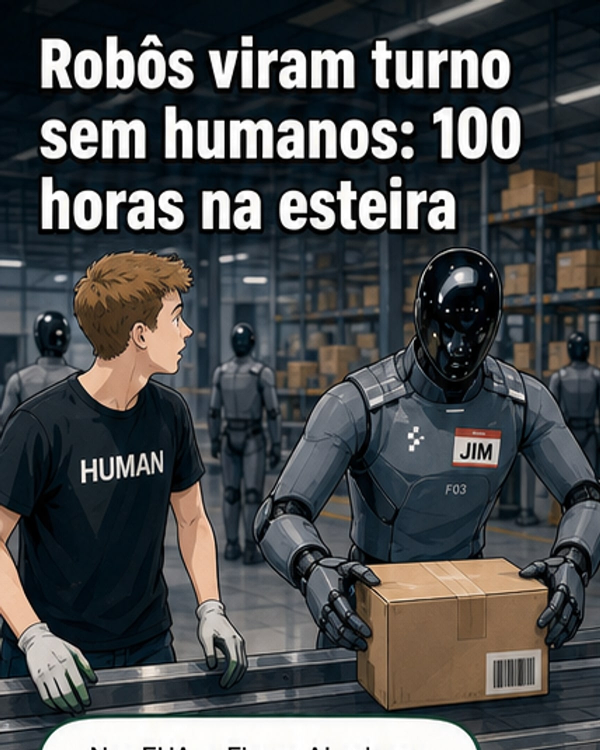 Robôs humanoides trabalham sem parar nos EUA