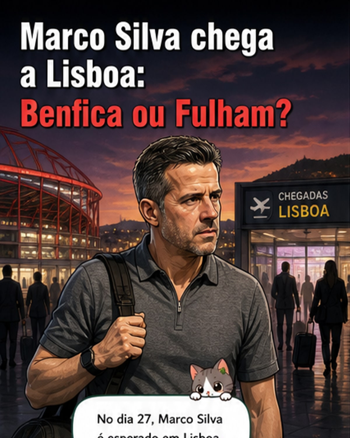 Marco Silva em Lisboa para decidir futuro
