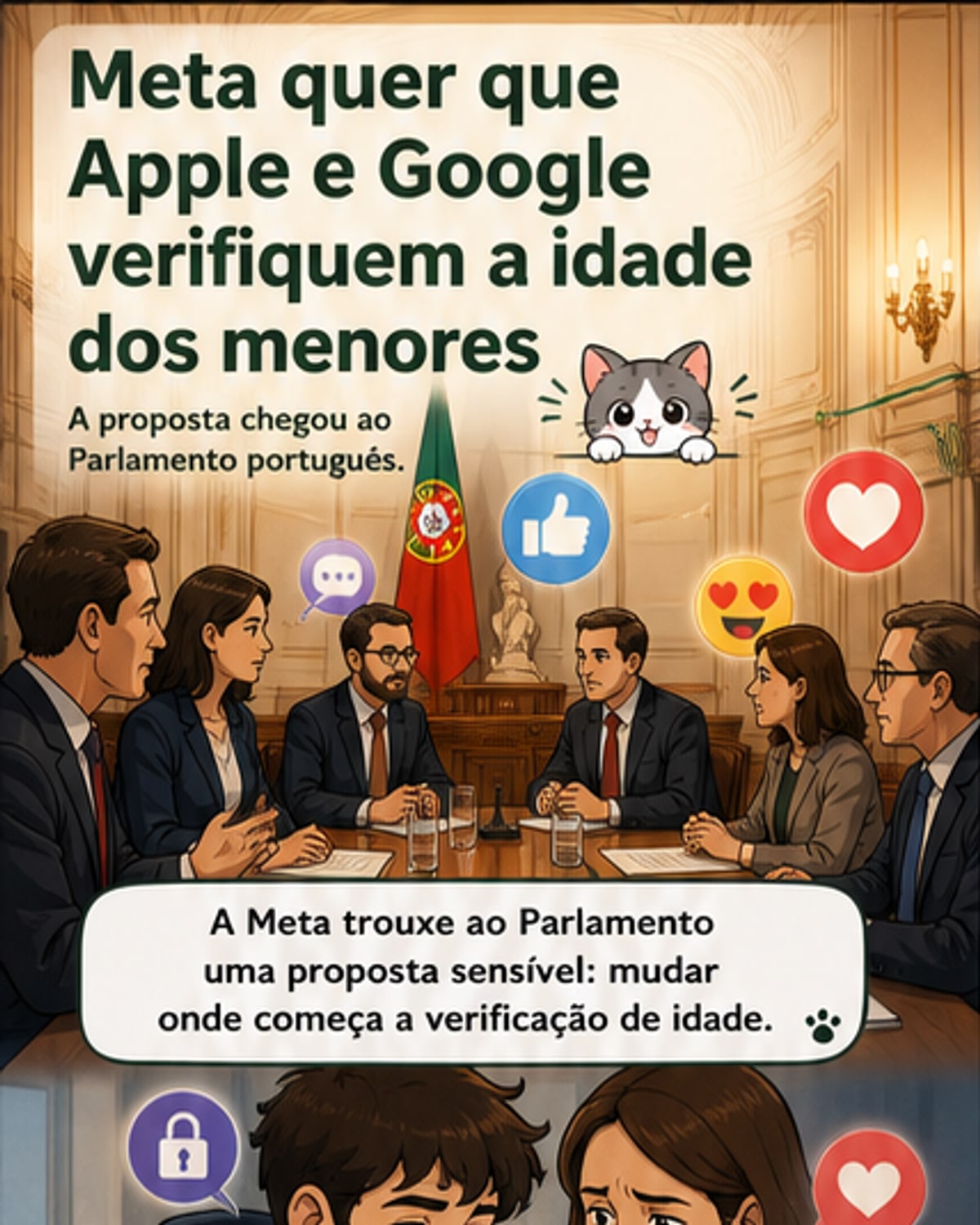Meta propõe novo modelo de verificação de idade em Portugal