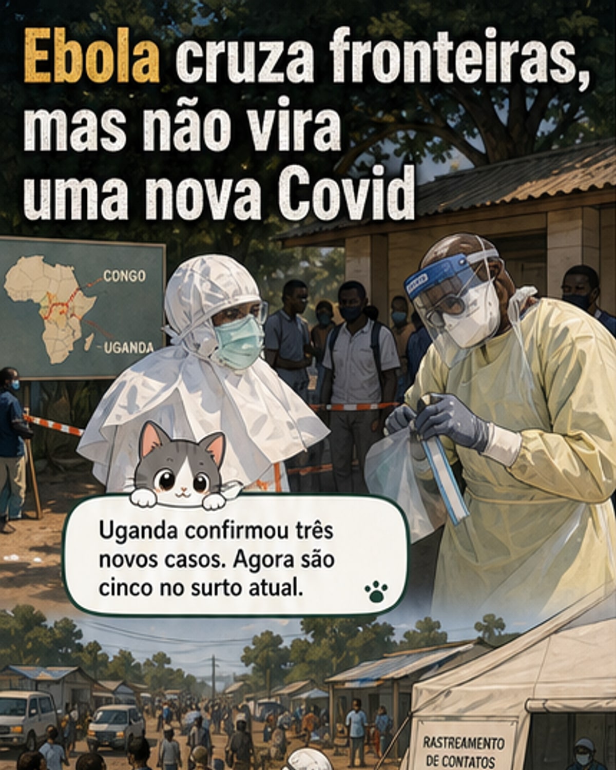 Ebola cresce na África, mas pandemia é improvável