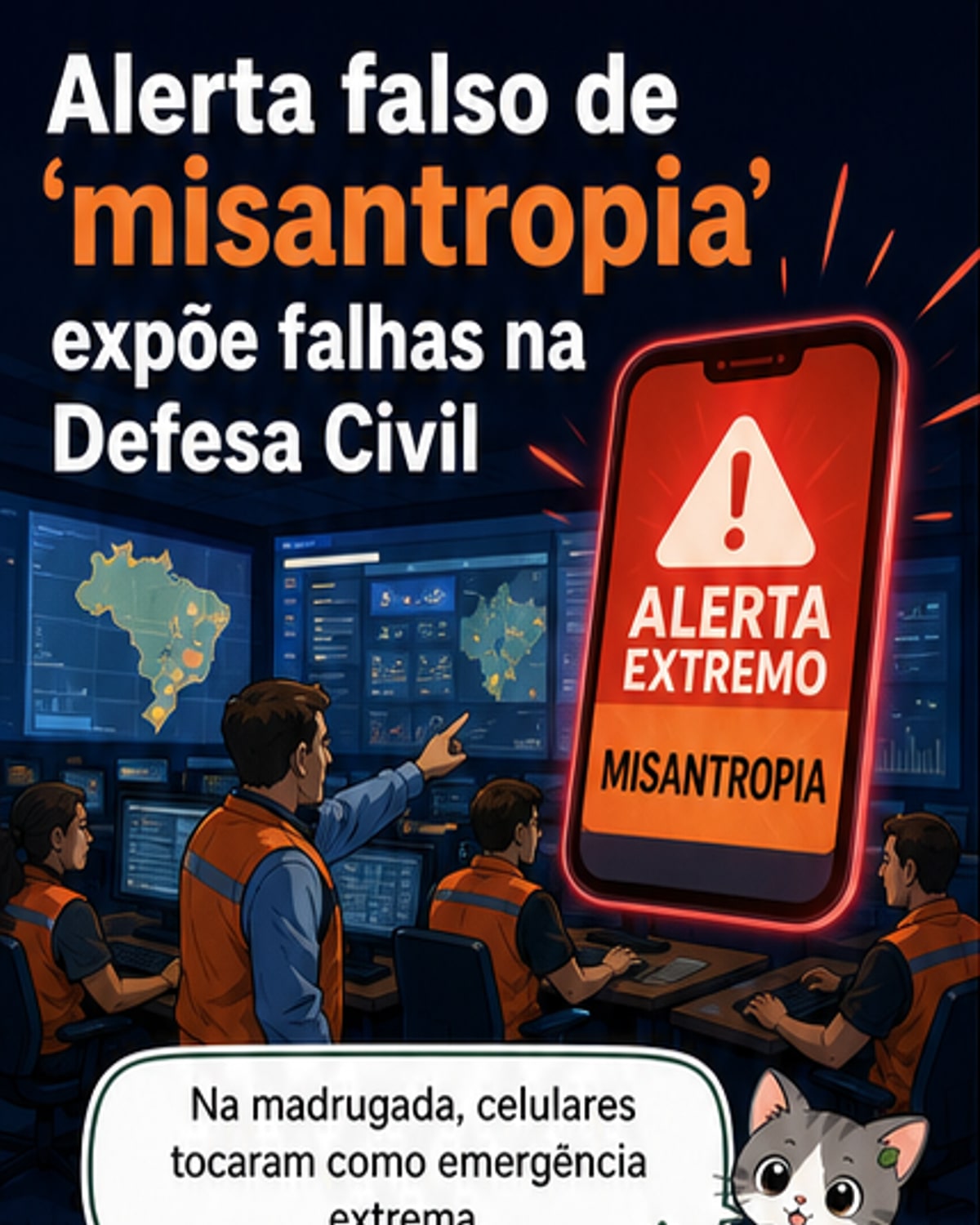 Alerta falso expõe falha na Defesa Civil