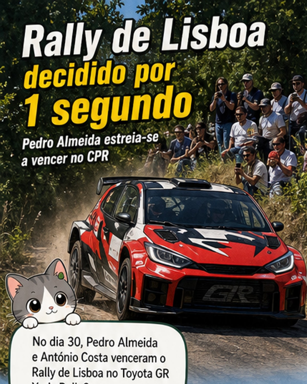 Vitória por um segundo no rali de Lisboa