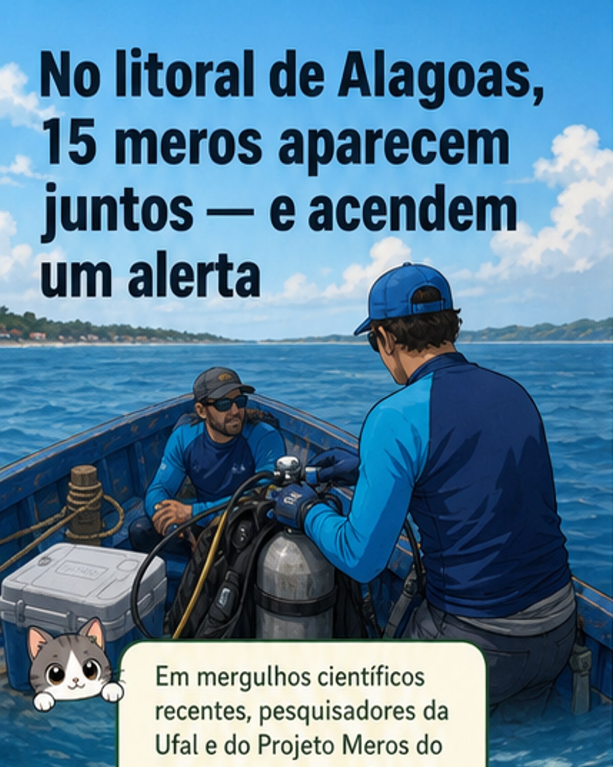 Descoberta rara no litoral alagoano